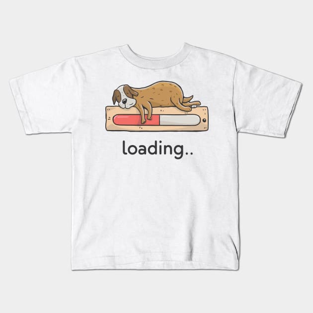 loading dog Kids T-Shirt by whatyouareisbeautiful